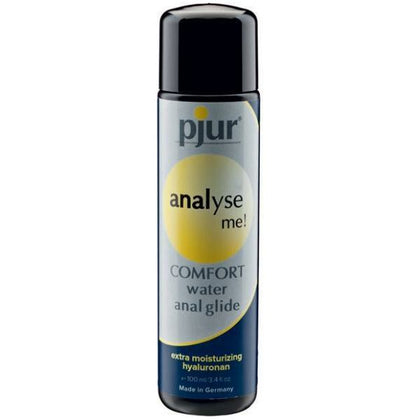 Pjur Analyse Me Comfort Anal Glide 3.4oz - Advanced Water-Based Lubricant for Intense Anal Pleasure - Model No. PAMCG-3.4 - Unisex - Long-Lasting Formula - Hyaluron Enriched - Latex Condom and Sex Toy Compatible - Clear