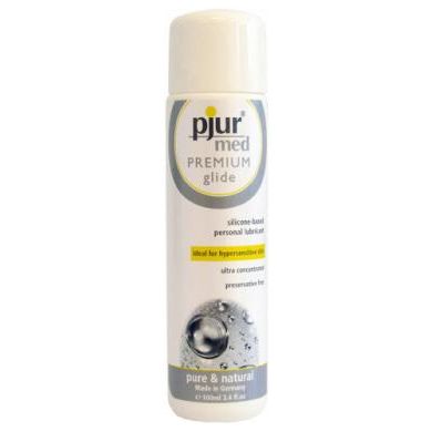Pjur Med Premium Silicone Glide Lubricant - Ultra Long Lasting Formula for Sensitive Skin - 3.4 oz Bottle