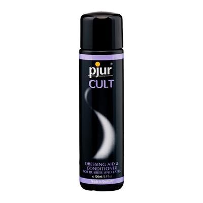 Pjur Cult Rubber & Latex Dressing Aid & Conditioner 3.4oz - Enhance Your Pleasure with the Ultimate Care for Your Fetish Attire - Model: Cult - Gender: Unisex - Area of Pleasure: Rubber, Latex, Leather - Colour: N/A