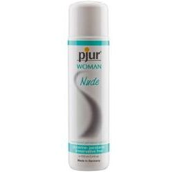 pjur Woman Nude Water-Based Personal Lubricant - Premium Quality, Preservative-Free Formula for Delicate and Sensitive Skin - 100ml - Odorless, Tasteless, and Non-Sticky - Ideal for Conscious Women - Clear
