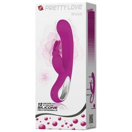 Pretty Love Webb WL-001 Dual Motor Rabbit Vibrator for Women - Clitoral and Vaginal Stimulation - Fuschia