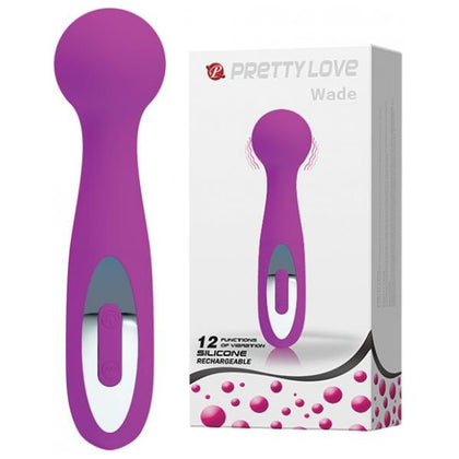 Pretty Love Wade Purple Rechargeable Massage Wand Vibrator for Intense Pleasure in a Luxurious Purple Hue