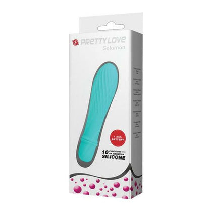 Pretty Love Solomon 10 Function Silicone G-Spot Vibrator - Model SL-10 - Female Pleasure - Deep Purple - Adult Naughty Store