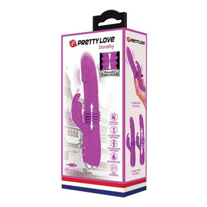 Pretty Love Dorothy Thrusting Rabbit Vibrator DL-5001 for Women - Dual Stimulation - Purple