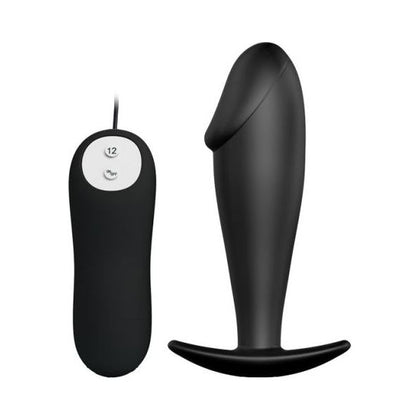 Pretty Love Vibrating Special Stimulation Butt Plug - Model PL-BS-001 - Unisex Anal Pleasure - Black