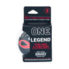 The Legend Extra Large Flared Shape Latex Condoms 3 Pack - Premium Sensatex Quality, Ultimate Comfort and Protection for Men, Pleasure Enhancing, Natural Rubber, Lubricated, Reservoir Tip - B - Adult Naughty Store