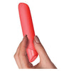 Rocks Off Sugar Boo Cool Coral SRV-2022 Rechargeable Silicone Vibrator for Women - Intense Pleasure - Coral Pink - Adult Naughty Store