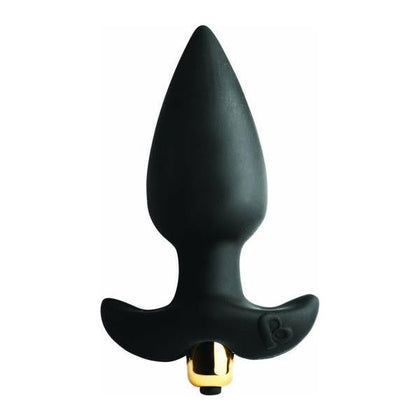 Rocks Off Butt Throb Black Vibrating Plug - RO-80mm Model - Male Prostate Stimulator