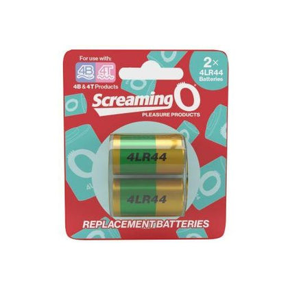 Screaming O 4LR44 Batteries - Power Up Your Pleasure with Long-Lasting Energy for 4B and 4T Bullet Vibrators - Unleash Your Passion with Enhanced Bass and Treble - Vibrators, Sex Toys for Couples, Men, and Women - Enhanced Pleasure for All - Pink