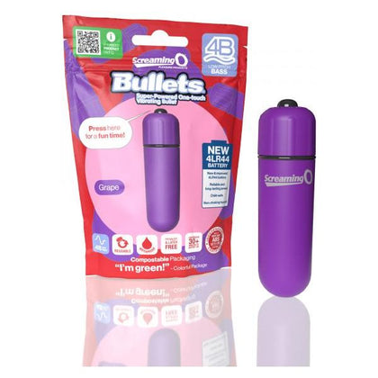 Screaming O 4B Bullet Vibrator - Powerful Grape Purple Pleasure for Women - Model 4B - Adult Naughty Store