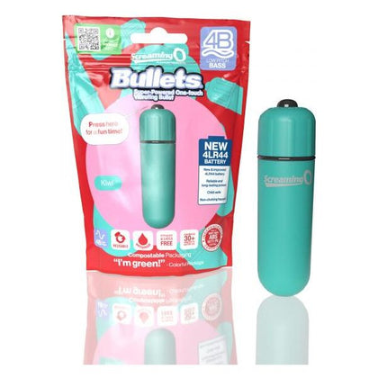 Screaming O 4B Kiwi Green Bullet Vibrator - Powerful Bass Vibrations for Women's Pleasure - Adult Naughty Store