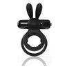 Screaming O 4B Ohare Black Bass Vibrating Cock Ring - Powerful Dual Stimulation for Men and Women - Adult Naughty Store