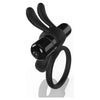 Screaming O 4B Ohare Black Bass Vibrating Cock Ring - Powerful Dual Stimulation for Men and Women - Adult Naughty Store