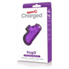 Introducing the Sensational Charged Fing O Vooom Mini Vibe Purple - Your Ultimate Finger Pleasure Experience! - Adult Naughty Store