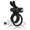 Introducing the Screaming O Charged Ohare Vooom Mini Vibe Black - A Rechargeable Wearable Rabbit Vibe for Unforgettable Pleasure! - Adult Naughty Store