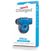 Charged O Wow Blue Rechargeable Vibrating Cock Ring for Couples - Model COW-10 - Intense Pleasure for Him and Her - Adult Naughty Store