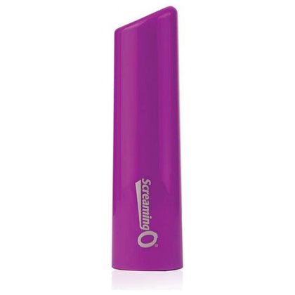 Screaming O Charged Positive Angle Purple Rechargeable Massager - Powerful Vibrator for Precise Pleasure (Model: POS-AN-PUR) - Adult Naughty Store