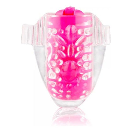 Introducing the Color Pop Quickie Lingo Pink Tongue Vibrator - Model TL-2000: Enhanced Oral Pleasure for All Genders! - Adult Naughty Store