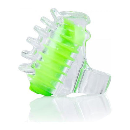 Color Pop Fing O Tip Green Finger Vibrator - The Ultimate Pleasure Companion for Intimate Moments