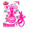 Introducing the Luxe Pleasure O Hare Double Vibrating Ring Pink: The Ultimate Couples' Pleasure Enhancer