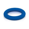 Seductive Pleasures presents the SensaSilk XL Blue Cock Ring - The Ultimate Liquid Silicone Pleasure Enhancer