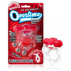 Introducing the Ace Hitter Overtime Vibrating Erection Ring Red - Ultimate Performance Enhancer for Couples