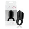 Primo Minx Black Vibrating Cock Ring with Vibro Fins - Powerful Stimulation for Couples