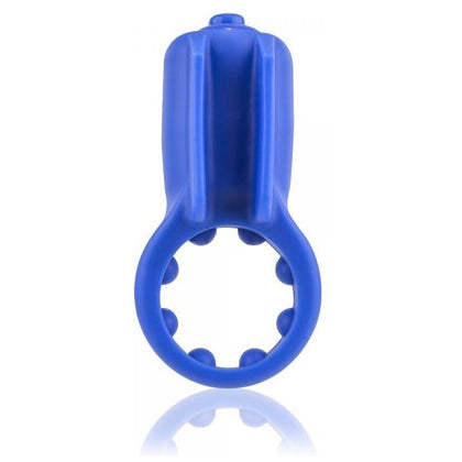 Primo Minx Blue Vibrating Cock Ring with Vibro Fins - Powerful Silicone Pleasure Enhancer for Couples