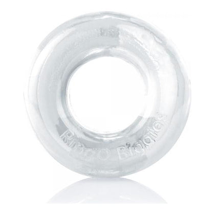 Introducing the Screaming O RingO Biggies Clear Thick Cock Ring - The Ultimate Pleasure Enhancer for Men!