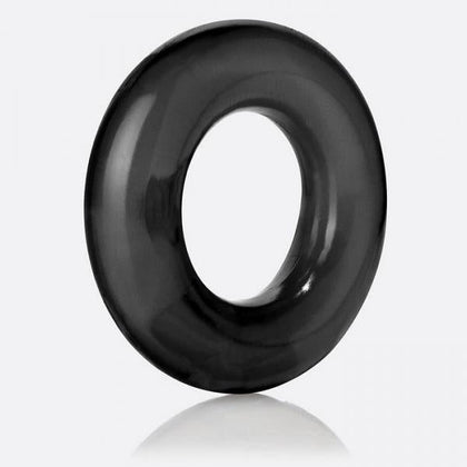 Introducing the Screaming O RingO Black Super Stretchy Erection Ring for Men - Enhance Pleasure and Performance - Adult Naughty Store