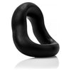 Sensual Pleasure Delight: SwingO Curved Black Silicone Cock Ring for Men - Enhance Intimacy with Style