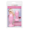 California Exotic Novelties First Time Love Crystal Booty Duo Pink - SE-0004-52-2 - Unisex Anal Pleasure Sex Toy - Adult Naughty Store