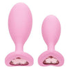 California Exotic Novelties First Time Love Crystal Booty Duo Pink - SE-0004-52-2 - Unisex Anal Pleasure Sex Toy - Adult Naughty Store