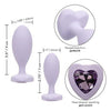 California Exotic Novelties First Time Love Crystal Booty Duo Purple: Silicone Anal Trainer Kit for Couples - Model SE-0004-53-2 - Adult Naughty Store