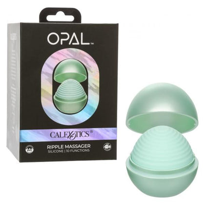 Caliofornia Novelties Opal Ripple Massager SE-0008-75-3 - Vibrating Silicone Palm Size Massager for Women - Green - Adult Naughty Store