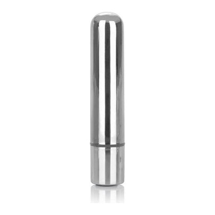 Cal Exotics VX-1001 Rechargeable Bullet Vibrator Silver - Intense Pleasure for Both Genders - Clitoral Stimulation - Sleek Metallic Finish - Adult Naughty Store