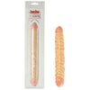 Introducing the Life-Like Dongs Ivory Veined Double Dildo Model 12VD-IV - Unisex Pleasure Toy for Intense Satisfaction