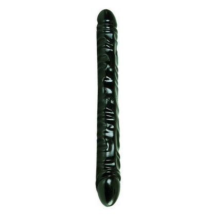 Black Jack 18 inch Thick Veined Double Dong - Realistic Dual Pleasure Dildo for Couples - Model BJ-18 - For Him and Her - Intense Satisfaction - Jet Black - Adult Naughty Store