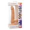 California Exotic Novelties Silicone Studs 6 inches Ivory Realistic Dildo - Pleasure for Size Queens