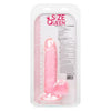 California Exotic Novelties Size Queen 6in Pink Realistic Dildo - Model SQ-6P - For Women - Intense Pleasure Experience