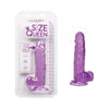 California Exotic Novelties Size Queen 6in Purple Realistic Dildo - Model SQ-6P - For Women - Ultimate Pleasure Experience - Adult Naughty Store