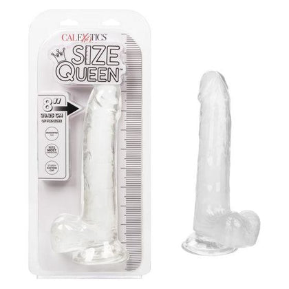 California Exotic Novelties Size Queen 8in Clear Realistic Dildo for Women - Lifelike Pleasure Toy Model SQ-8C - Adult Naughty Store