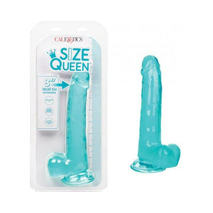 California Exotic Novelties Size Queen 8in Blue Realistic Dildo - Model SQ-8B - For Women - Ultimate Pleasure Experience