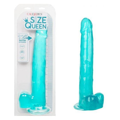 California Exotic Novelties Size Queen 12in Blue Realistic Dildo for Women