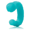 Cal Exotics Silicone Double Dong AC-DC Model 1234 Teal Blue - Unisex U-Shaped Dildo for Dual Pleasure - Adult Naughty Store