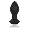 Introducing the Luxe Pleasure Gem Vibrating Petite Crystal Probe Black - Model LP-127B: The Ultimate Anal Pleasure Experience for All Genders!