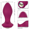 Introducing the Exquisite Pleasure Gems Power Gem Vibrating Crystal Probe Purple - Model PGVP-001: The Ultimate Anal Delight! - Adult Naughty Store