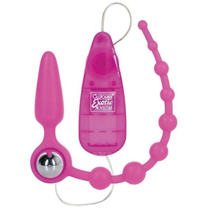 Booty Call Double Dare Pink Premium Silicone Anal Probe and Stimulator - Model BD-001 - For Women and Men - Intense Pleasure - Pink