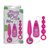 Introducing the Booty Call Booty Vibro Kit Pink: Premium Silicone Probes with Removable Stimulator