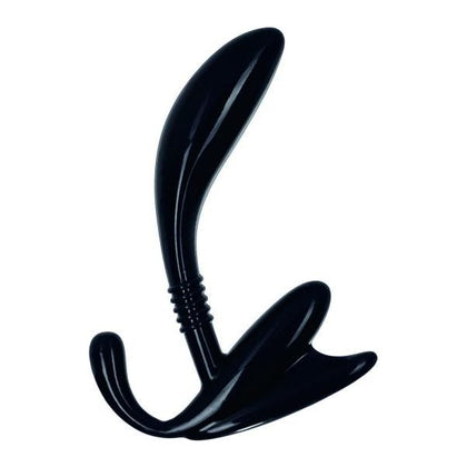 Apollo Curved Prostate Probe Black - Premium Silicone Pleasure Device for Men's Anal Stimulation